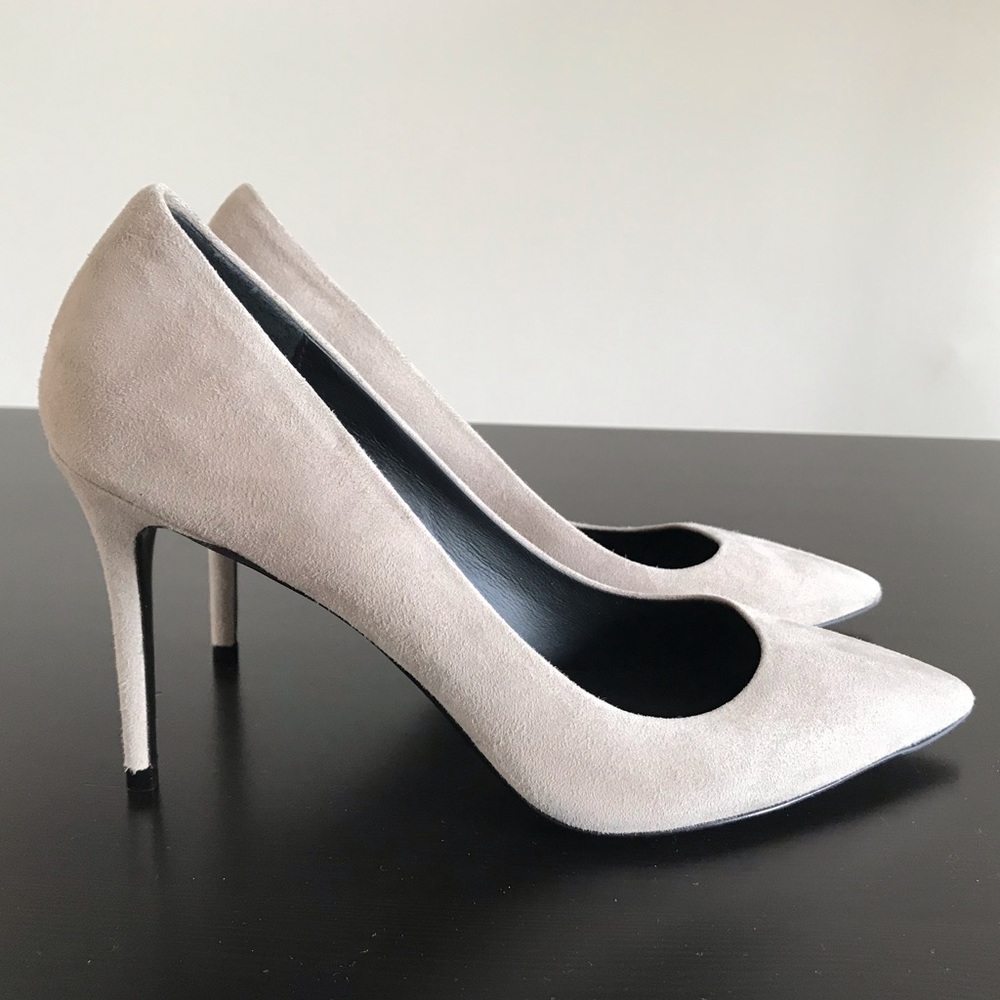 Theory. Never worn dove suede pumps